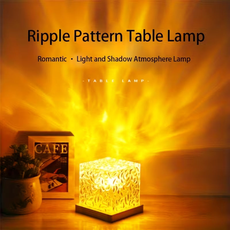 Aurora Wave Cube Ambient Light – USB Powered Multi-Color LED Night Lamp with Remote Control for Bedroom & Living Room