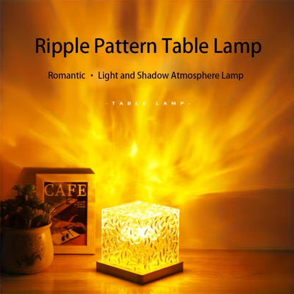 Aurora Wave Cube Ambient Light – USB Powered Multi-Color LED Night Lamp with Remote Control for Bedroom & Living Room