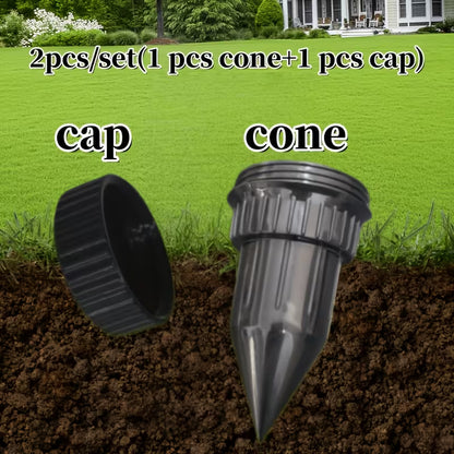 Realistic Sprinkler Key Hider – Waterproof Outdoor Garden Key Concealer with Buriable Security Storage Box