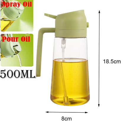 2 in 1 Spray for Olive Oil Spray Sprayer Dispenser Bottle