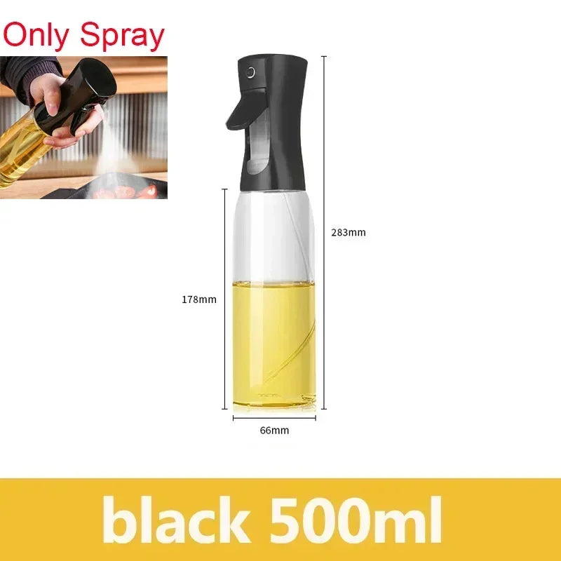 2 in 1 200/300/500ml Oil Spray for Kitchen Spray Oil Bottle
