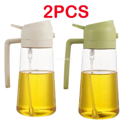 2 in 1 Spray for Olive Oil Spray Sprayer Dispenser Bottle