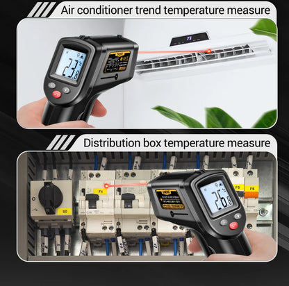 Digital Infrared Thermometer Highly Sensitive Non-contact Temperature Measuring Gun Hygrometer