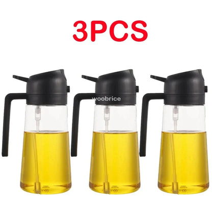 2 in 1 Spray for Olive Oil Spray Sprayer Dispenser Bottle