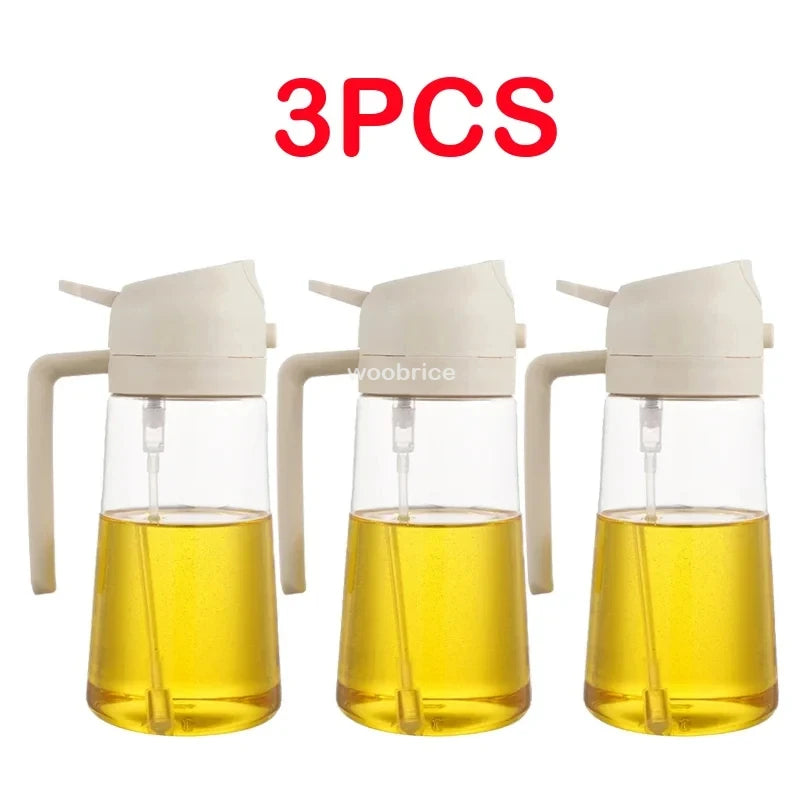 2 in 1 Spray for Olive Oil Spray Sprayer Dispenser Bottle