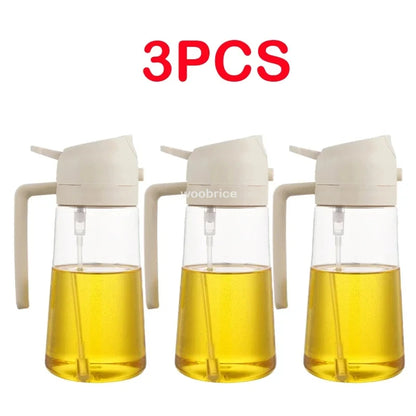 2 in 1 Spray for Olive Oil Spray Sprayer Dispenser Bottle