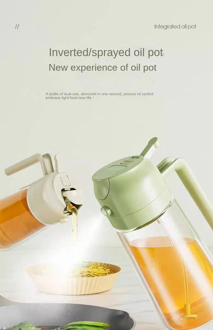 2 in 1 Spray for Olive Oil Spray Sprayer Dispenser Bottle