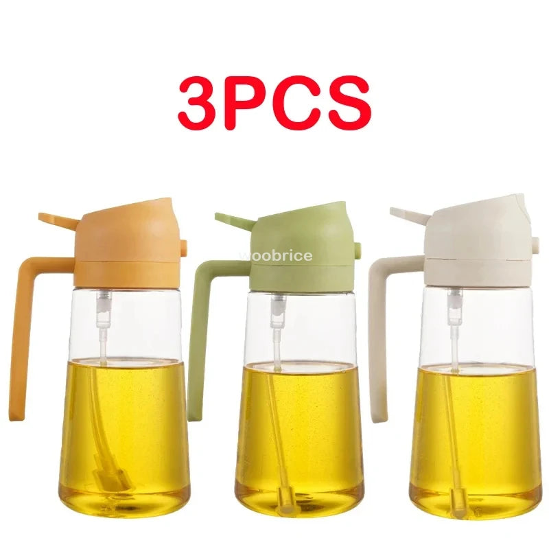 2 in 1 Spray for Olive Oil Spray Sprayer Dispenser Bottle