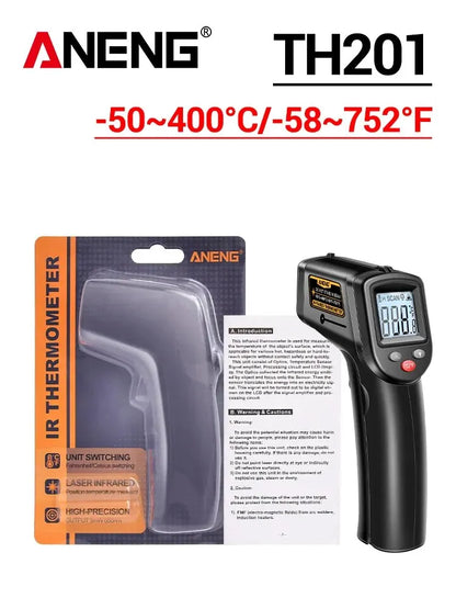 Digital Infrared Thermometer Highly Sensitive Non-contact Temperature Measuring Gun Hygrometer