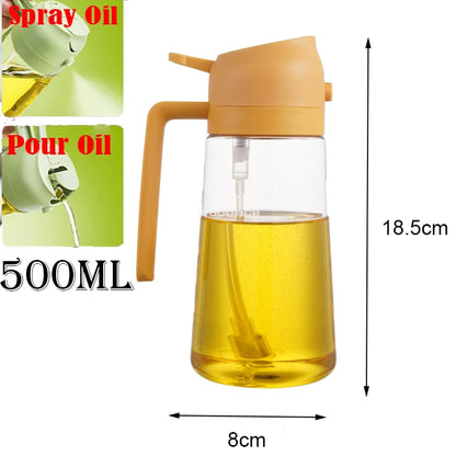 2 in 1 Spray for Olive Oil Spray Sprayer Dispenser Bottle