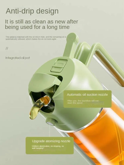 2 in 1 Spray for Olive Oil Spray Sprayer Dispenser Bottle