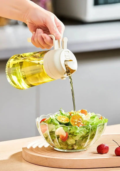 2 in 1 200/300/500ml Oil Spray for Kitchen Spray Oil Bottle