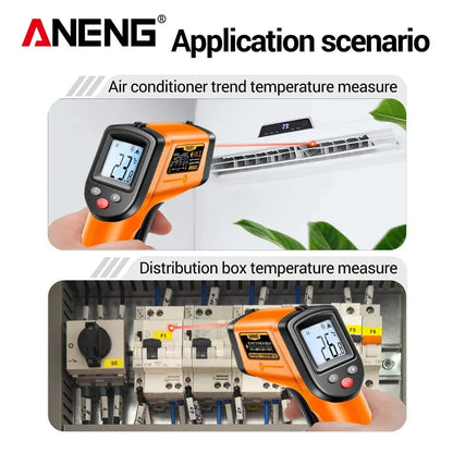 Digital Infrared Thermometer Highly Sensitive Non-contact Temperature Measuring Gun Hygrometer