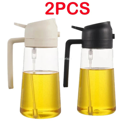 2 in 1 Spray for Olive Oil Spray Sprayer Dispenser Bottle