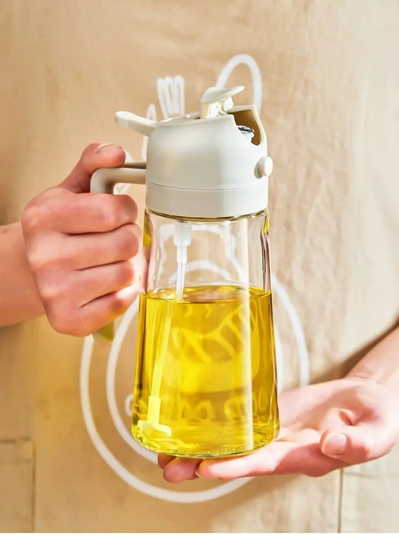 2 in 1 200/300/500ml Oil Spray for Kitchen Spray Oil Bottle