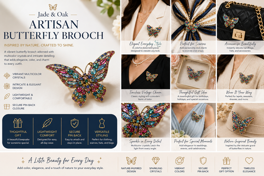 Enchanted Garden Butterfly Brooch