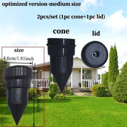 Realistic Sprinkler Key Hider – Waterproof Outdoor Garden Key Concealer with Buriable Security Storage Box