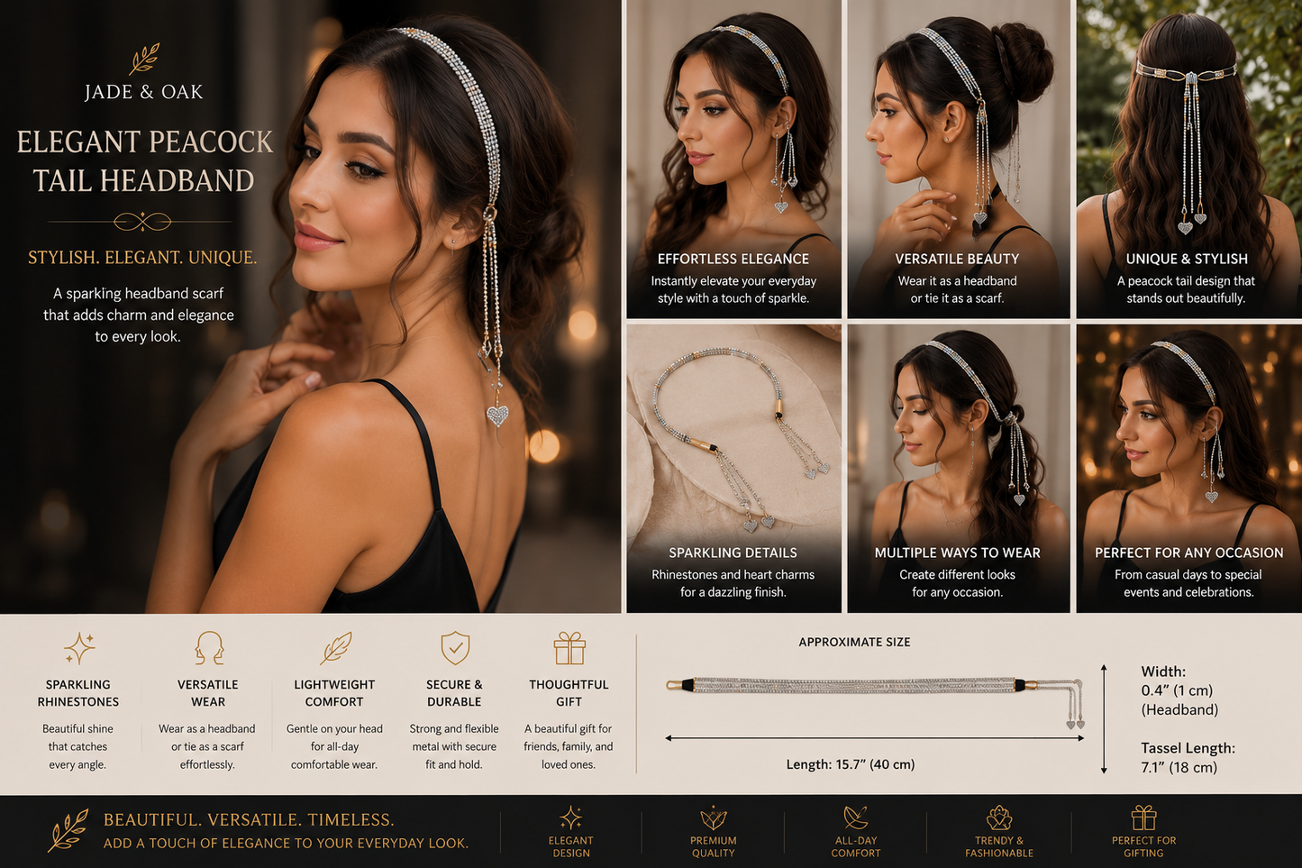 Celestial Tassel Headband